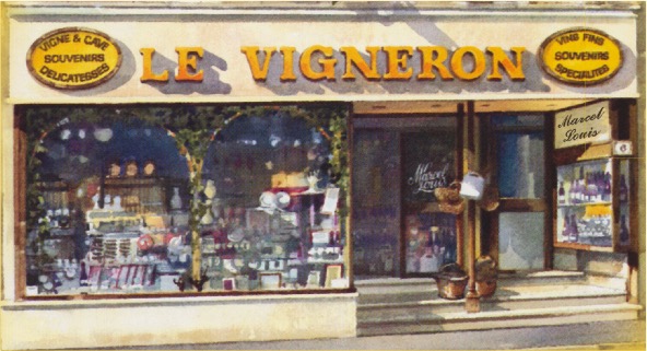 Boutique cadeaux Le Vigneron Marcel Louis à Beaune